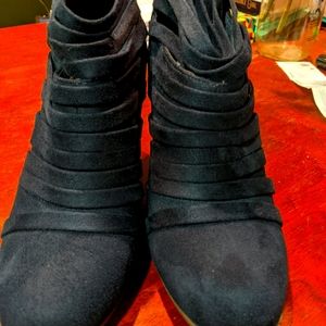 Strappy Suede Booties